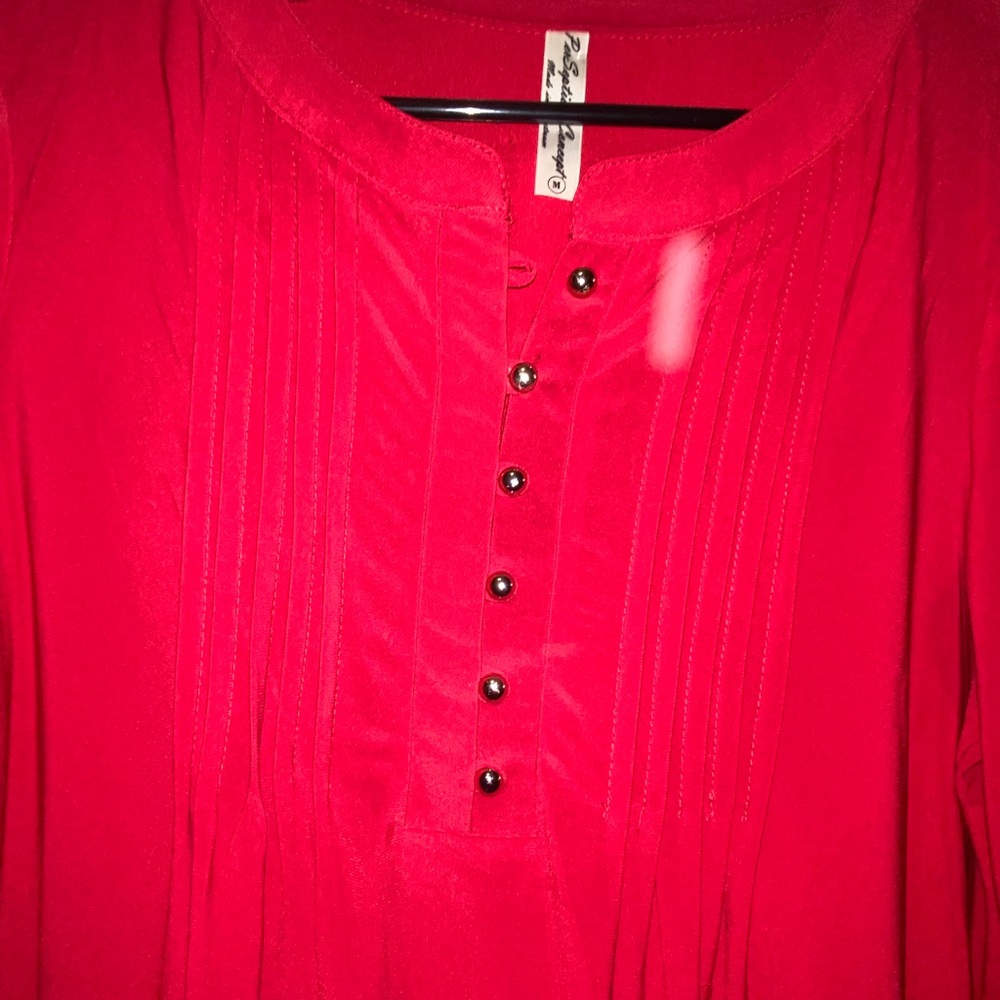 PerSeption Concept Scarlet Button-Front Tunic - Picture 2 of 4